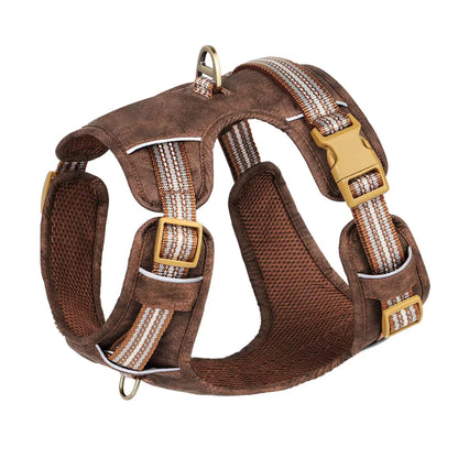 Brown Huntsman Dog Harness | Front Clip