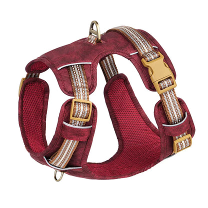 Red Huntsman Dog Harness | Front Clip