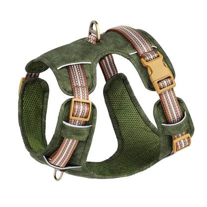 Green Huntsman Dog Harness | Front Clip