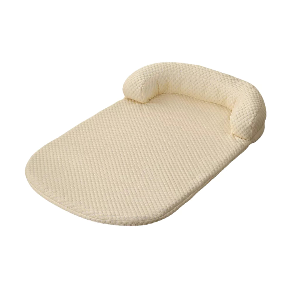 Yellow Ice Silk Cooling Dog Bed Summer Canine Culture