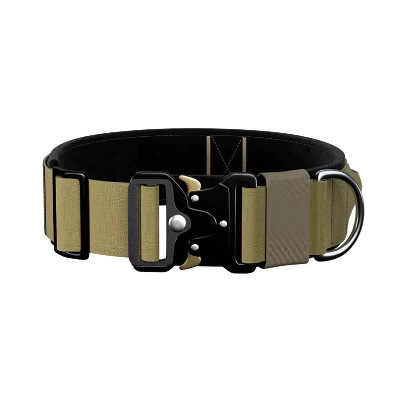 Olive Fawn Luxury Velcro Dog Collar