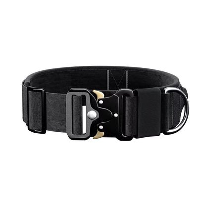 Canine Black Luxury Velcro Dog Collar