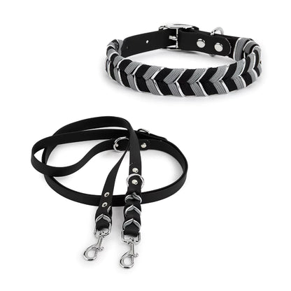 black majesty dog collar and leash set canine culture