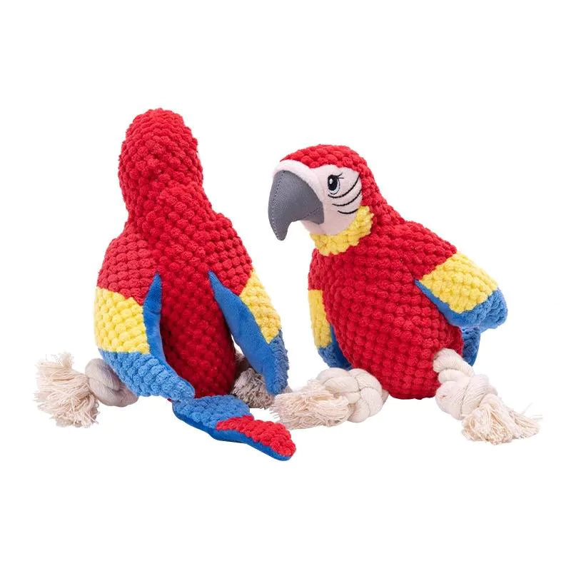 Macaw Parrot Dog Tug Toy CANINE CULTURE