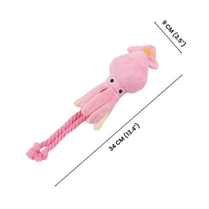 Pink Squid Dog Tug Toy CANINE CULTURE