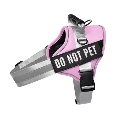 REFLECTIVE PERSONALIZED DOG HARNESS CANINE CULTURE pink