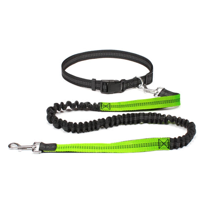 Hands-Free Bungee Dog Leash Waist Belt Canine Culture