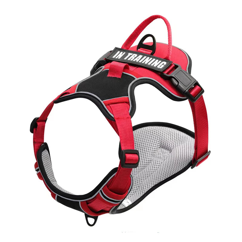 Red-Black Custom Canine Dog Y Harness | 2TLE