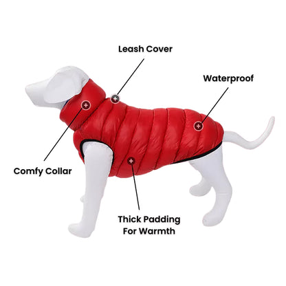 Silver Topaz Reversible Dog Coat | Waterproof & Ultra-Padded