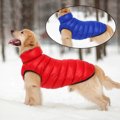 Neon Blue Reversible Dog Coat | Waterproof & Ultra-Padded