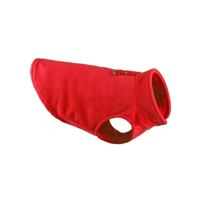 Crimson Red Warm Winter Dog Fleece | For Small Breeds