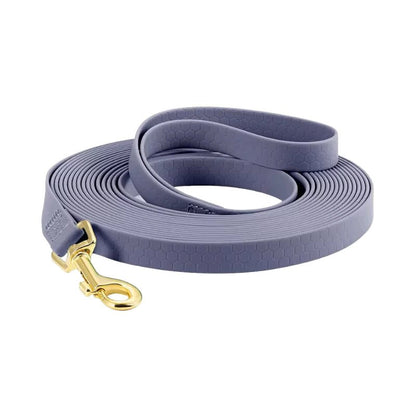 Ash Purple Hex PVC Long Dog Leash - Canine Culture