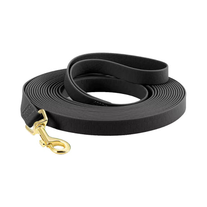 Black Hex PVC Long Dog Leash - Canine Culture