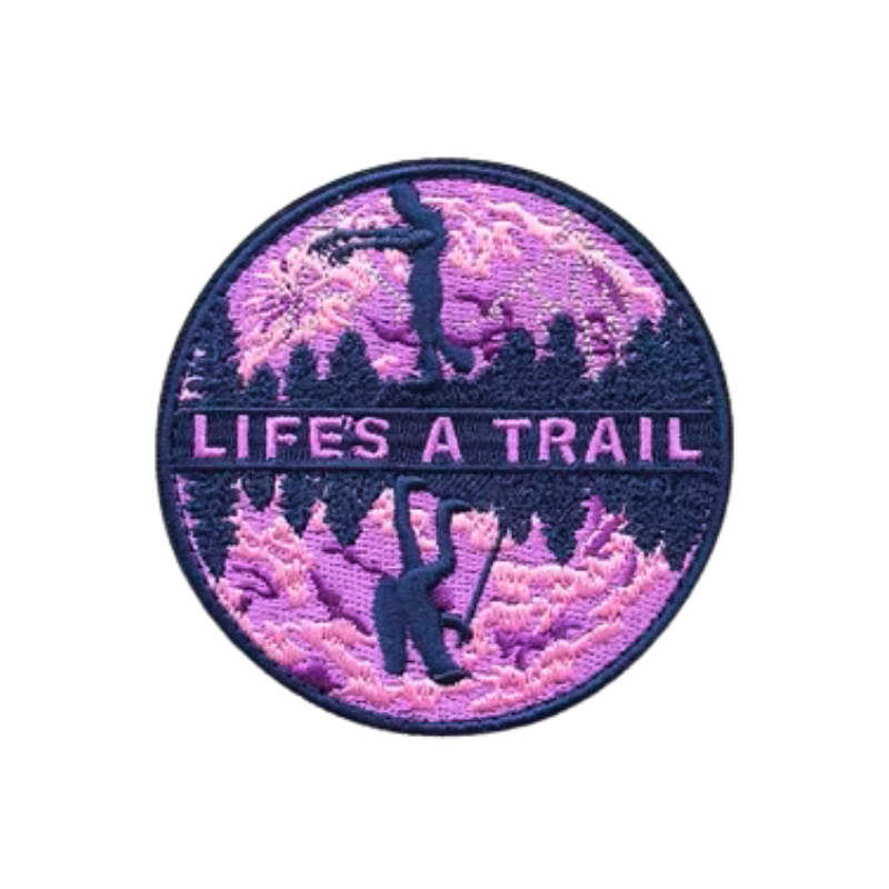 Purple Zombie - Life's A Trail | Velcro Dog Harness Patch