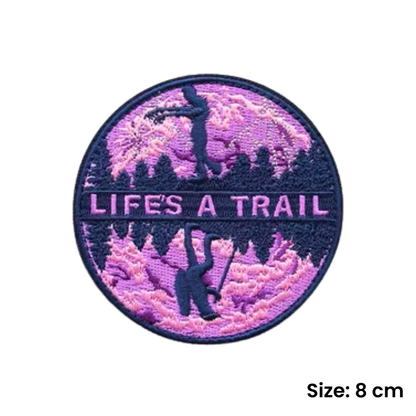 Purple Zombie - Life's A Trail | Velcro Dog Harness Patch