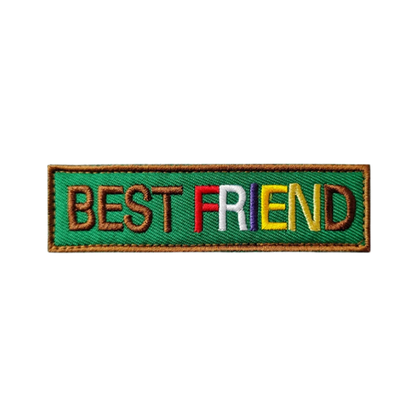 Best Friend | Green Velcro Dog Harness Patch