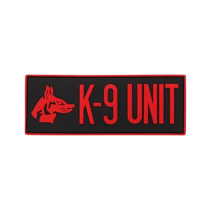 Red K-9 Unit | Velcro Dog Harness Patch