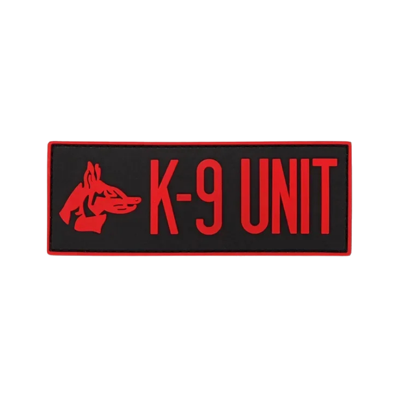 Red K-9 Unit | Velcro Dog Harness Patch