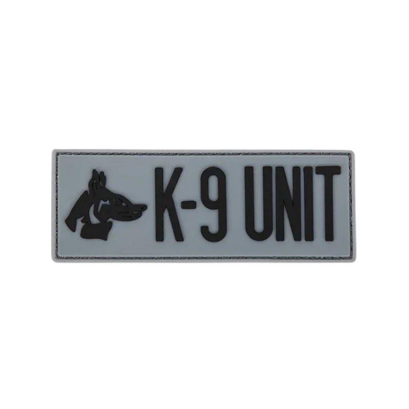 Grey K-9 Unit | Velcro Dog Harness Patch