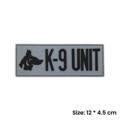 Grey K-9 Unit | Velcro Dog Harness Patch