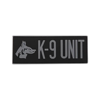 Black-Grey K-9 Unit | Velcro Dog Harness Patch