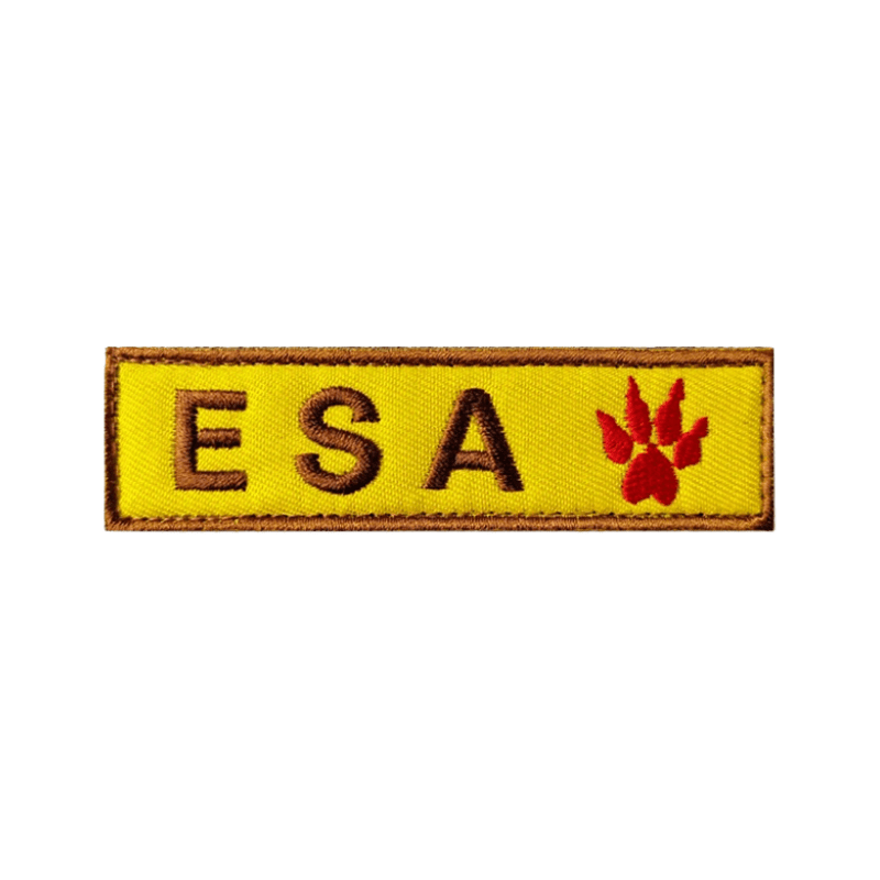 ESA | Yellow Velcro Dog Harness Patch - Canine Culture