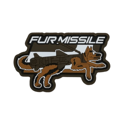 Fur Missile | Velcro Dog Harness Patch - Canine Culture