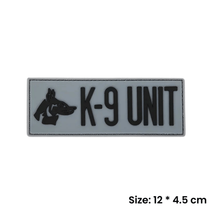 Grey K - 9 Unit | Velcro Dog Harness Patch - Canine Culture