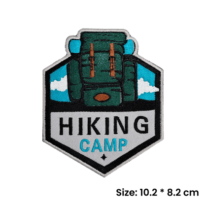 Hiking Camp | Velcro Dog Harness Patch - Canine Culture