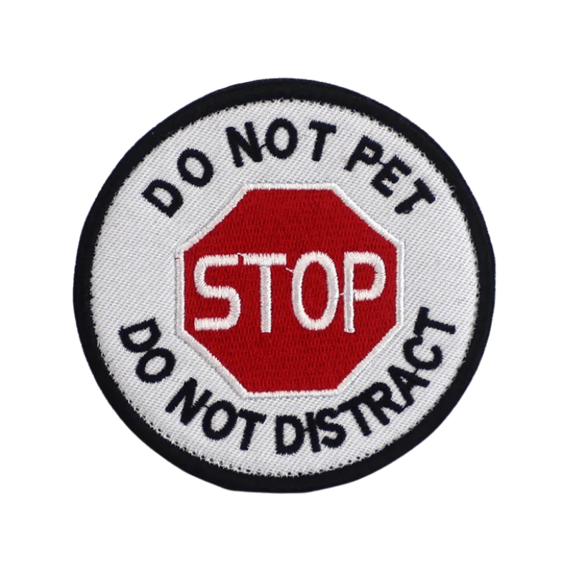 Stop - Do Not Pet | Velcro Dog Harness Patch - Canine Culture